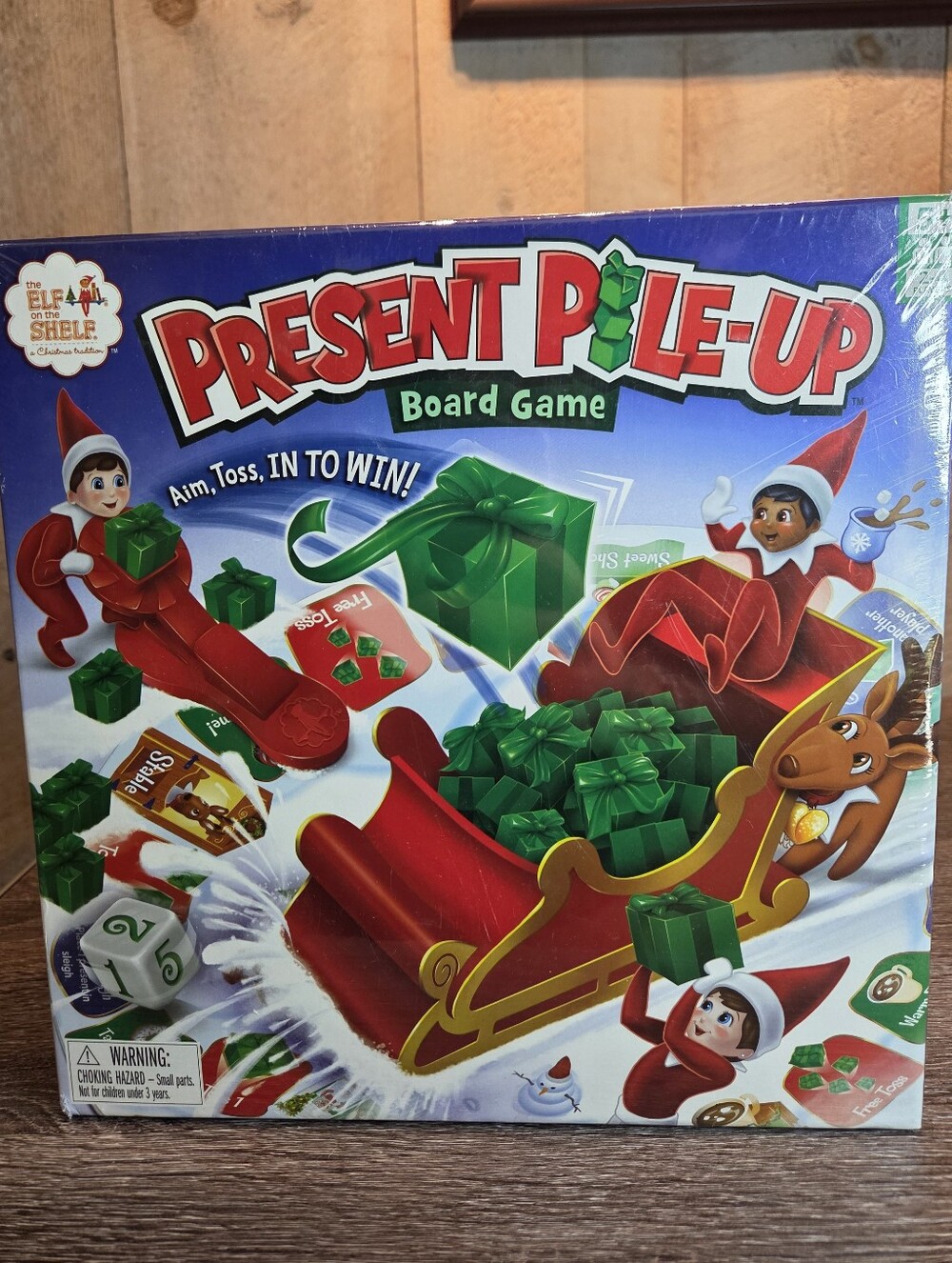 THE ELF ON THE SHELF PRESENT PILE UP BOARD GAME AGES 5 UP TARGET EXCLUSIVE NEW